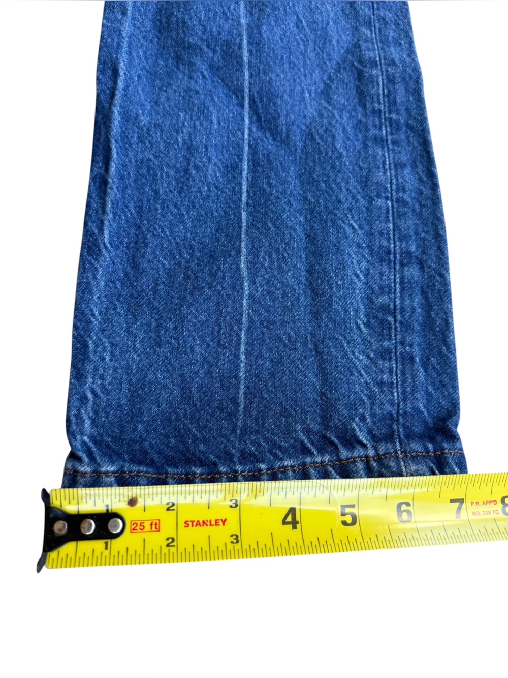 Reformation Cynthia High Rise Straight Jeans Sz 24 Blue Button No stretch Pants - Picture 7 of 15